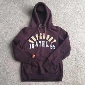 Superdry maroon hoodie
